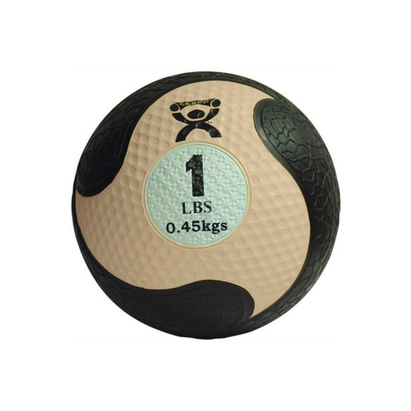 CanDo Firm Medicine Ball, 1 lb., 8" Diameter, Tan